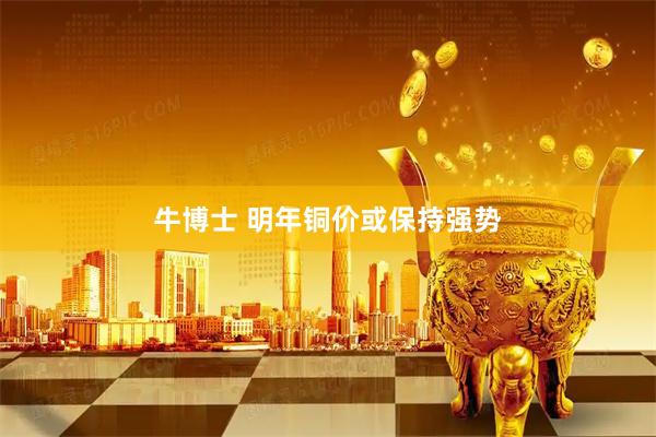 牛博士 明年铜价或保持强势